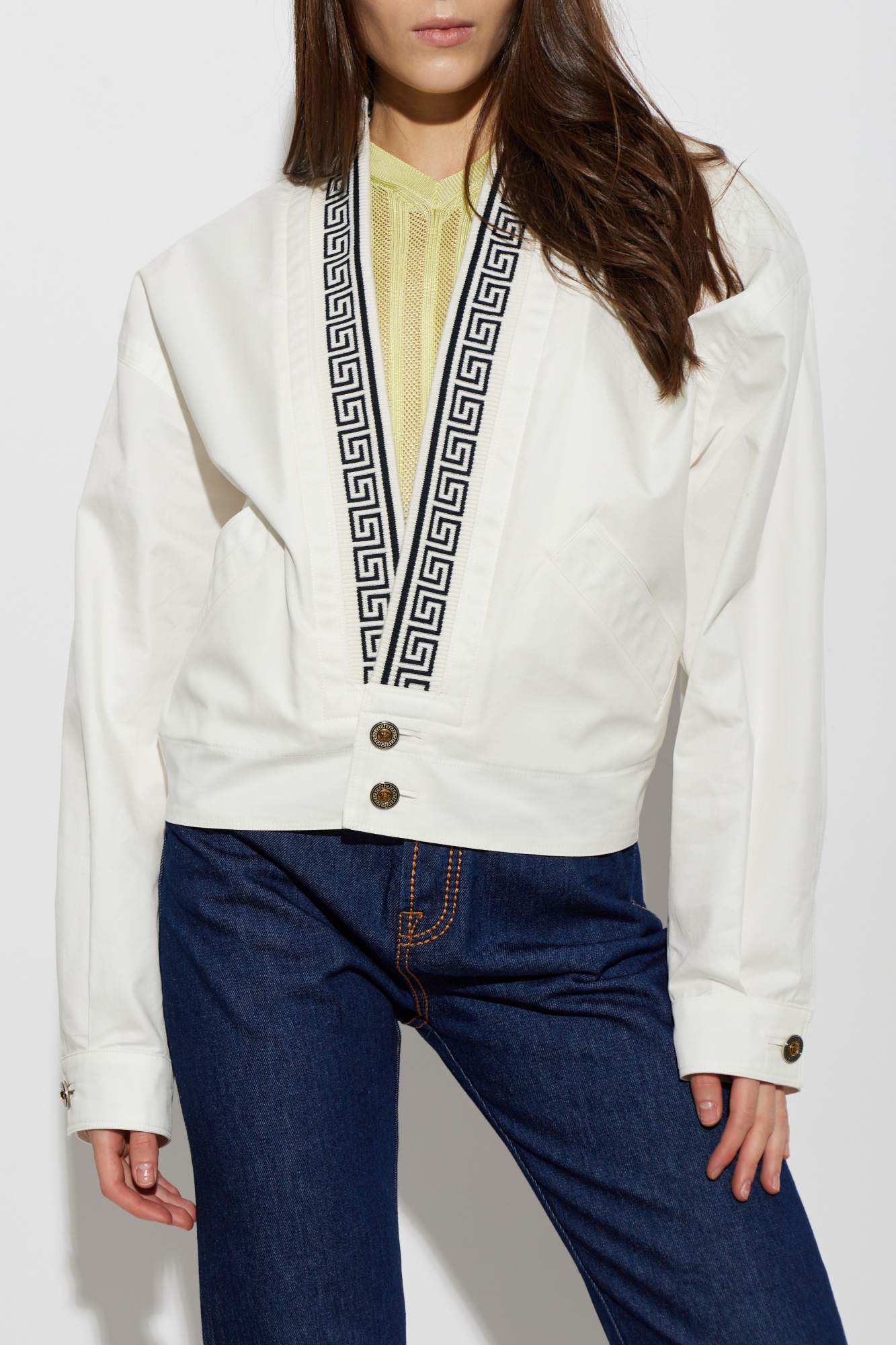 Versace Jacket with a distinctive Greek pattern | Women's | Vitkac